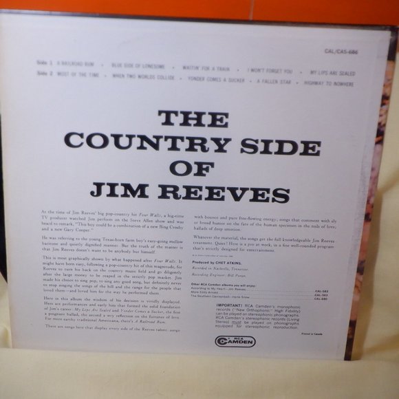 ~~~ JIM REEVES ~~~ Country Side of Jim Reeves - Picture 2 of 2
